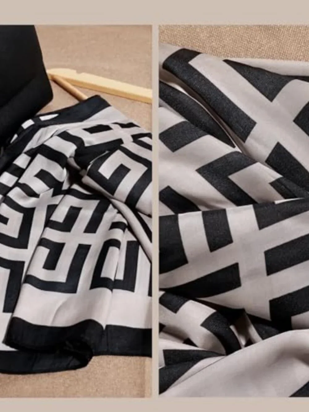 Large Silk Scarf Shawl Wrap for Women